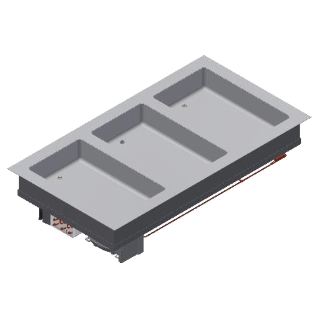 Warm Multiwanne 3xGN1 | Einbau